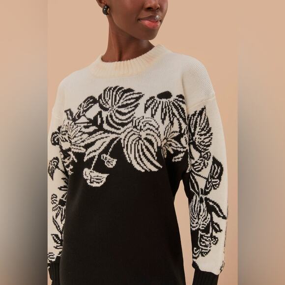 Farm Rio Surreal Garden Knit Sweaterdress M - Picture 3 of 6